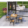 outdoor tables and chairs iron plastic wood coffee